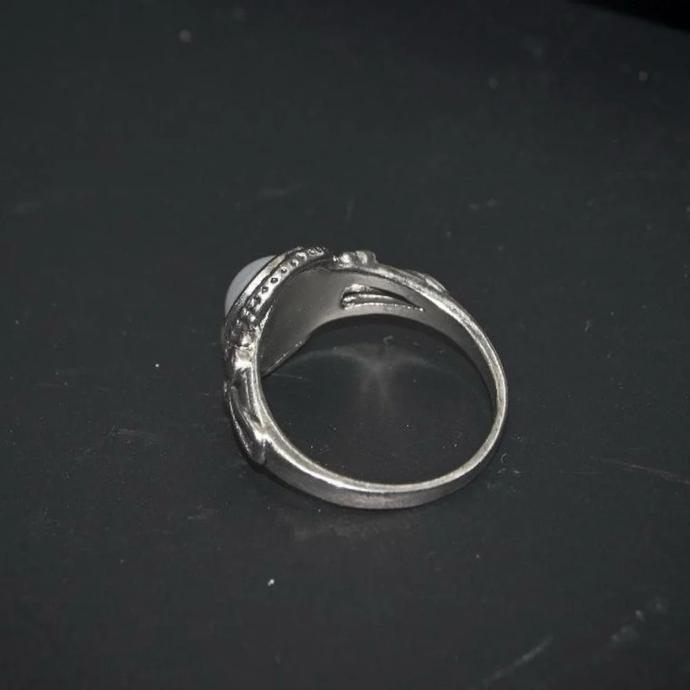 Faux Round Pearl Ring
